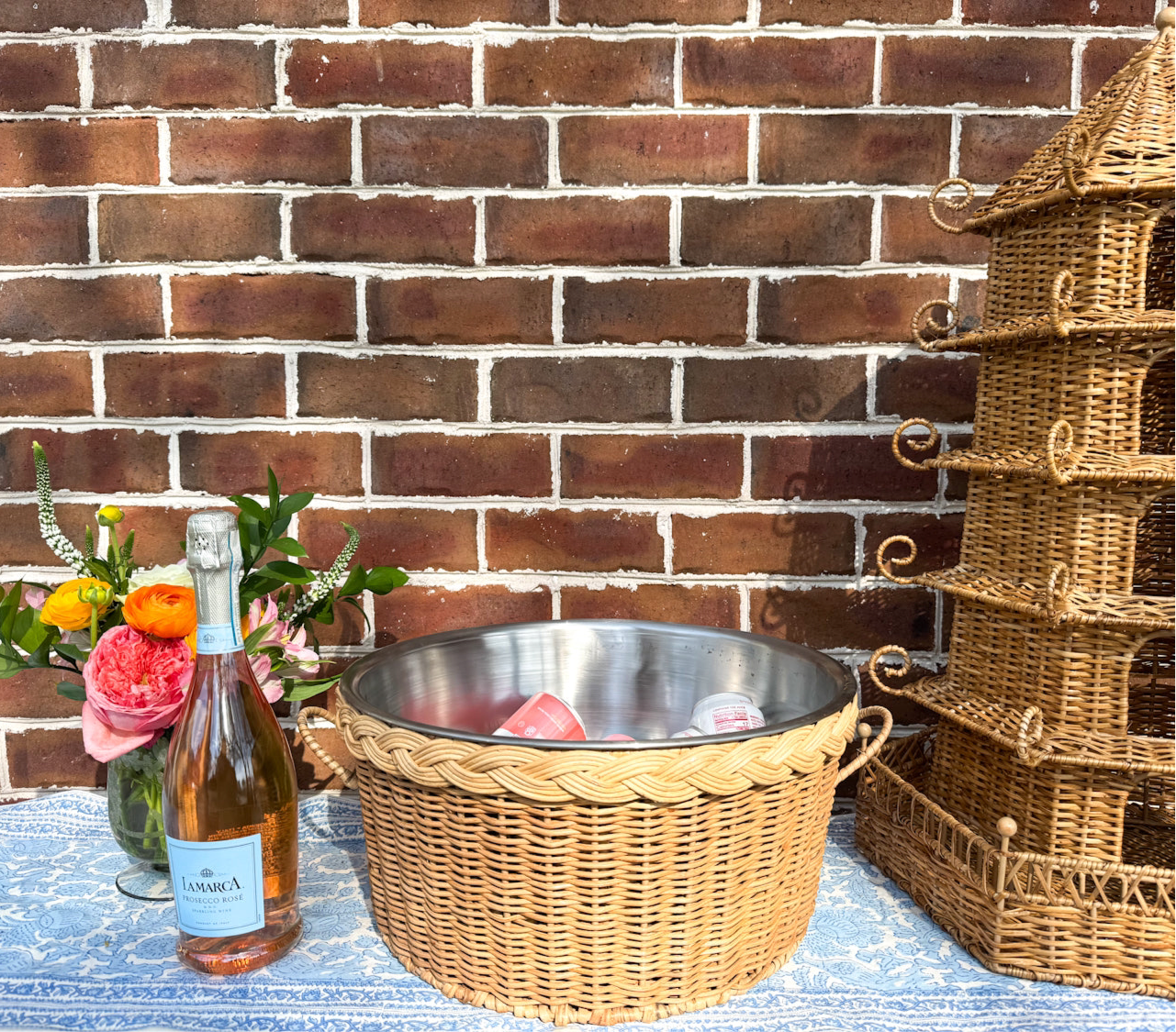 Wadmalaw Wicker Beverage Tub