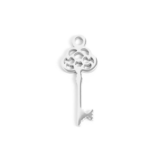 18K Gold PVD Stainless Steel Key Charm / PDL0078
