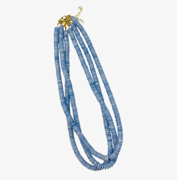 Candy Necklace- Saucer Beads 6MM- 19” Length
