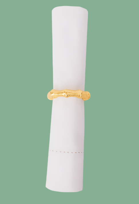 Gold Bamboo Napkin Ring