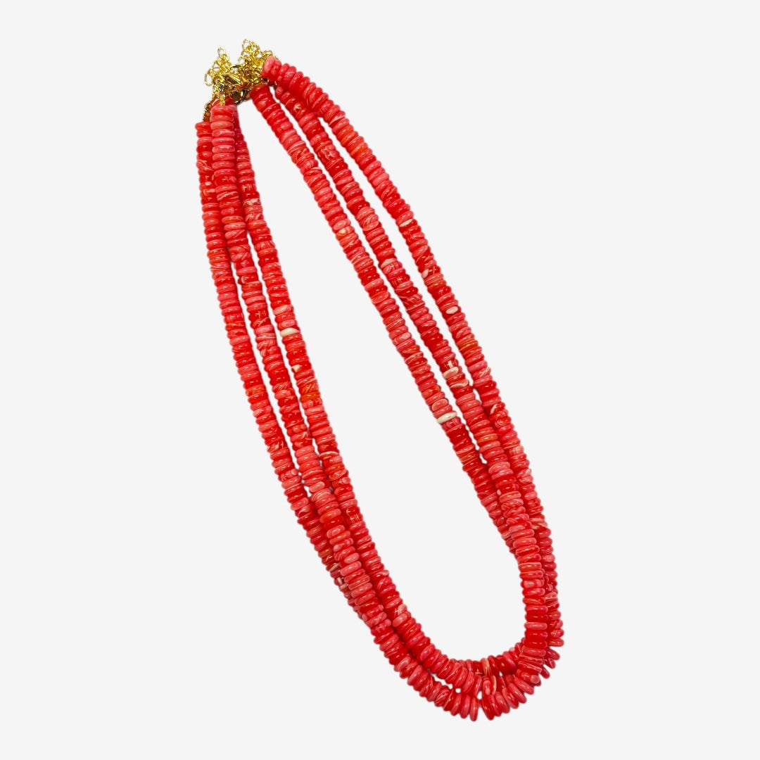 Candy Necklace- Saucer Beads 6MM- 19” Length