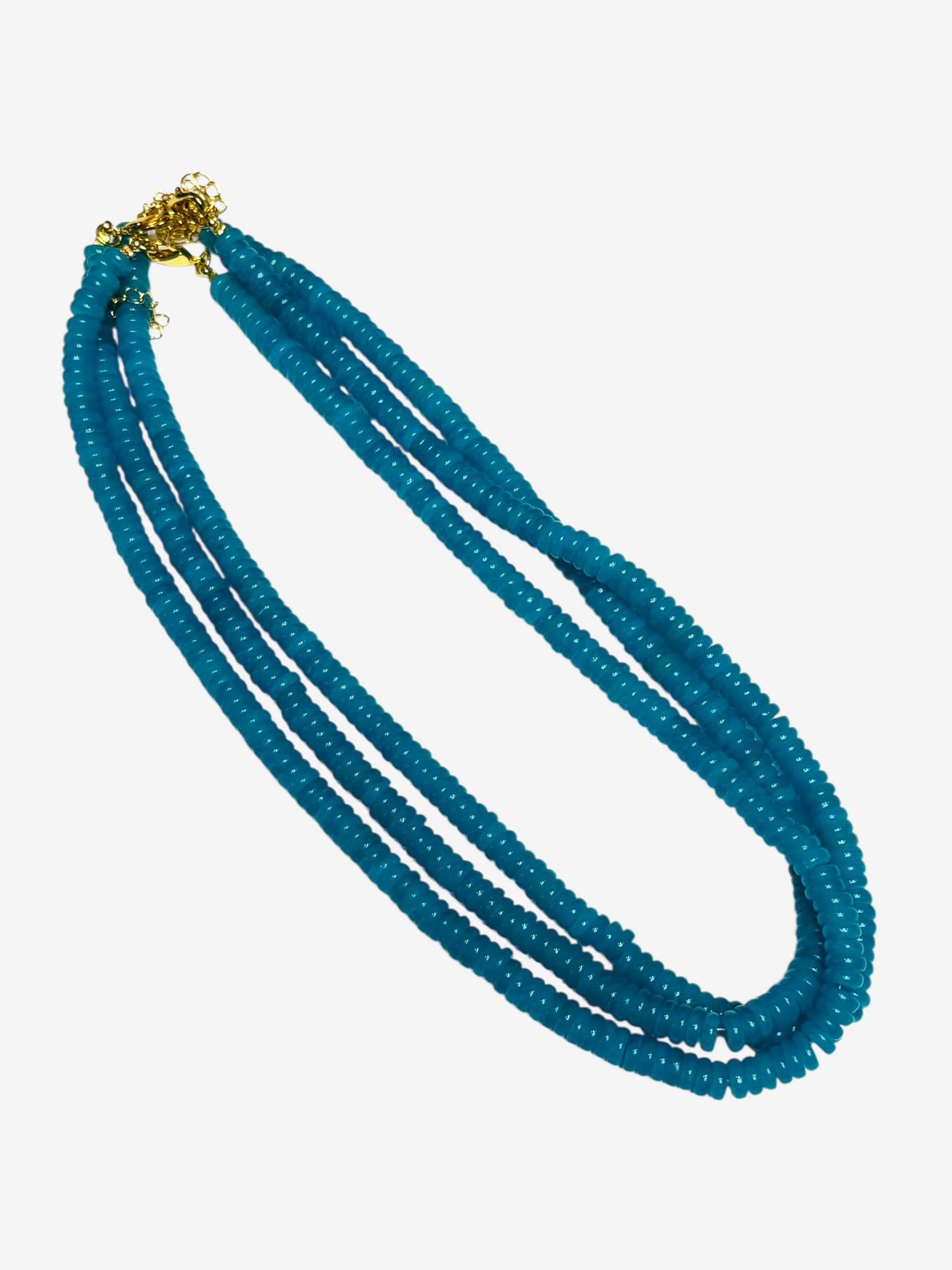 Candy Necklace- Saucer Beads 6MM- 19” Length