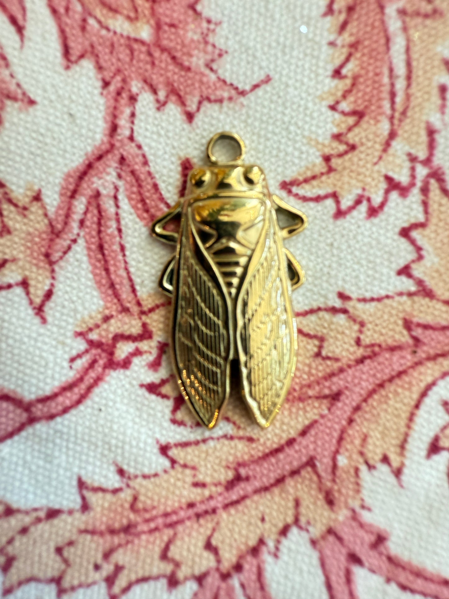 Cicada Gold Charm