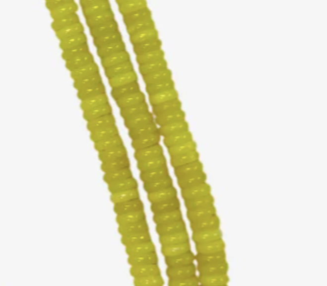 Candy Necklace- Saucer Beads 6MM- 19” Length