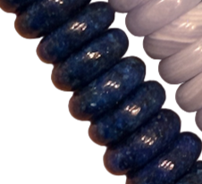 Candy Necklace- Saucer Beads 6MM- 19” Length