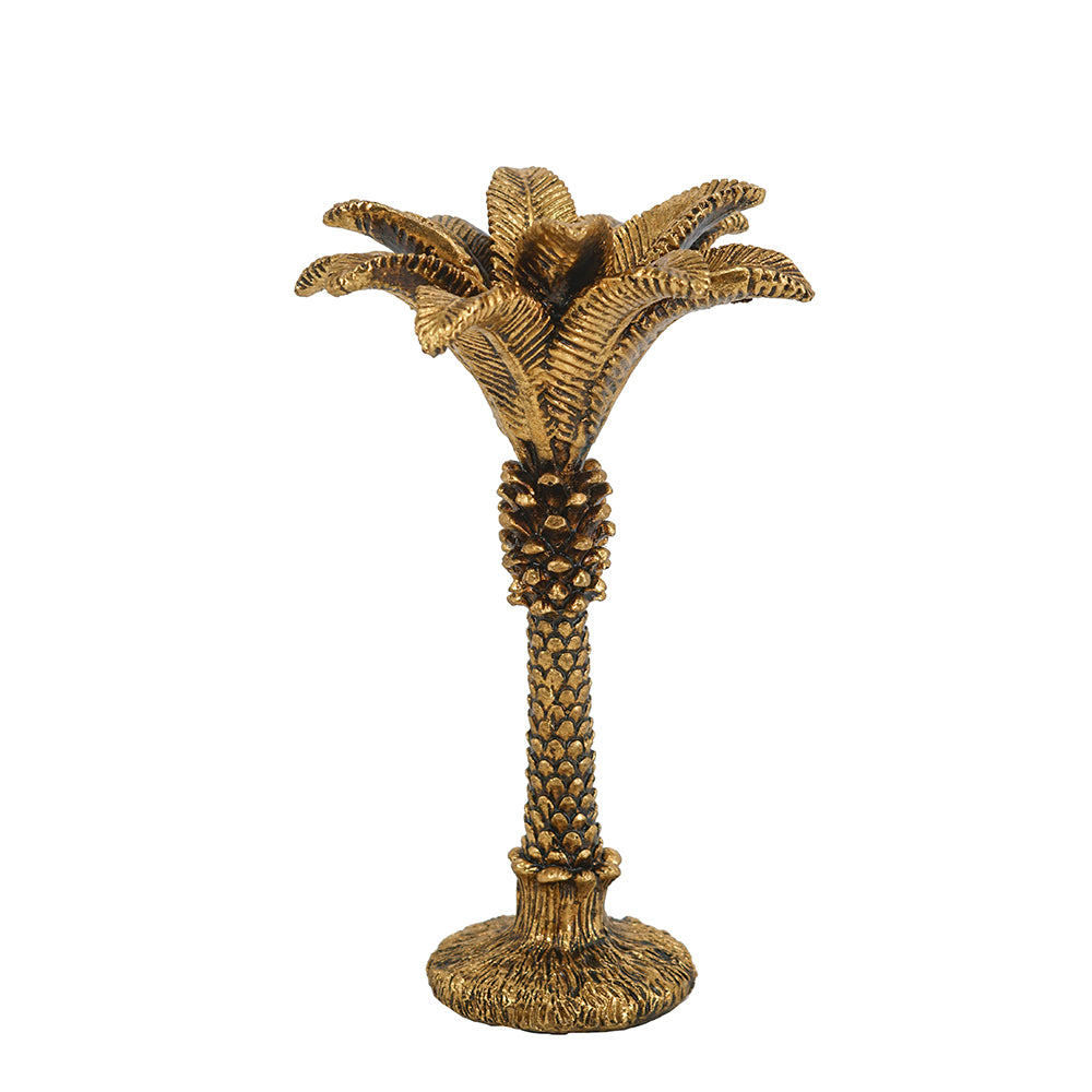 Gold Palm Taper Holder