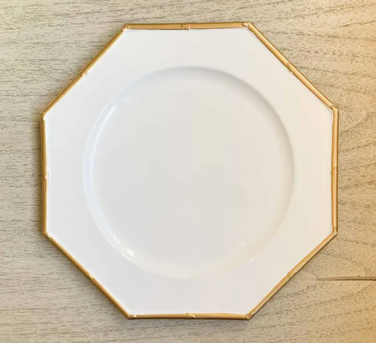 Octagon Bamboo Charger- 13"