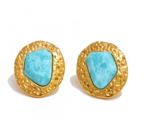 Amazonite Stud Earrings