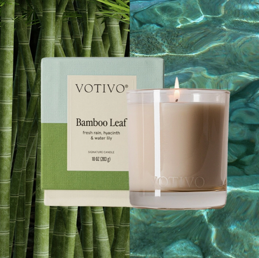 Votivo- Bamboo Leaf 10 oz. Signature Candle