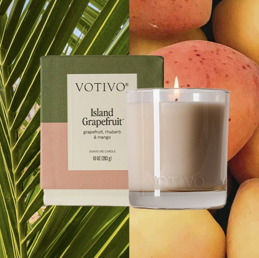 Votivo- Island Grapefruit 10 oz Signature Candle