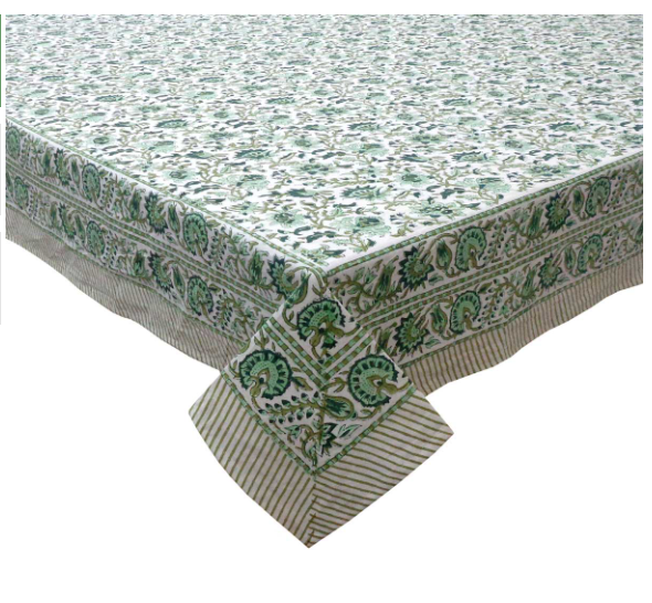 Gunnie's Green Tablecloth