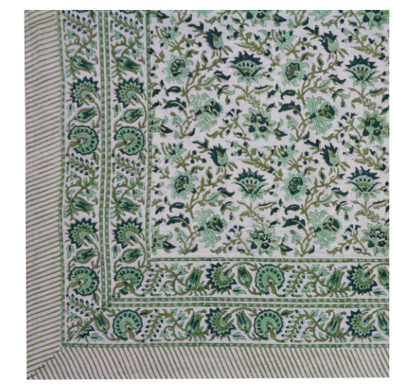 Gunnie's Green Tablecloth
