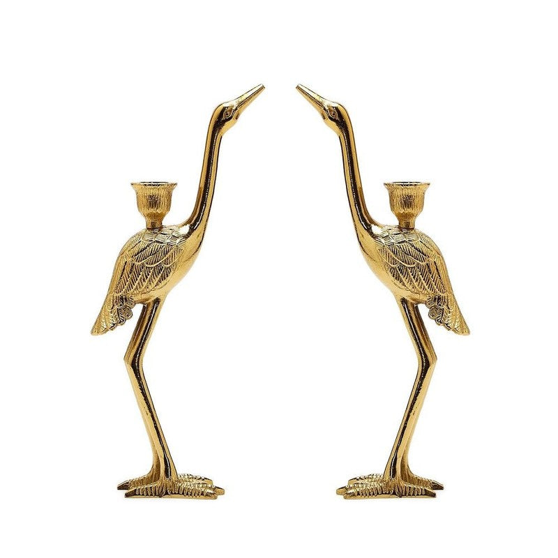 Crane Candle Holder