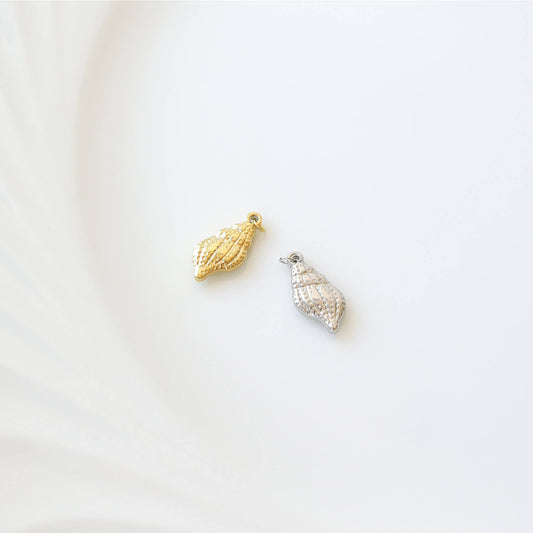 18K Gold PVD Stainless Steel Conch Seashell Charm