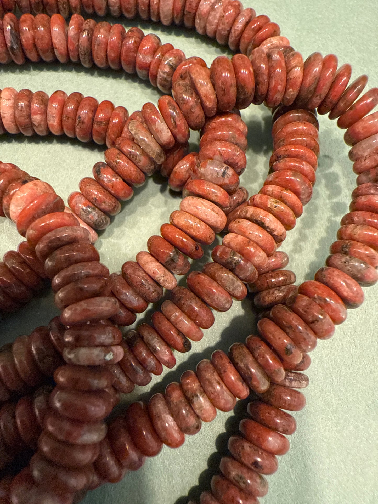 Candy Necklace- Saucer Beads 6MM- 19” Length