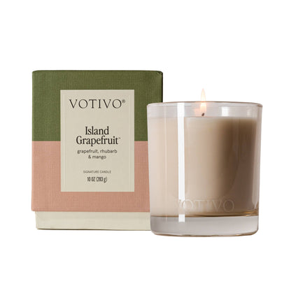 Votivo- Island Grapefruit 10 oz Signature Candle