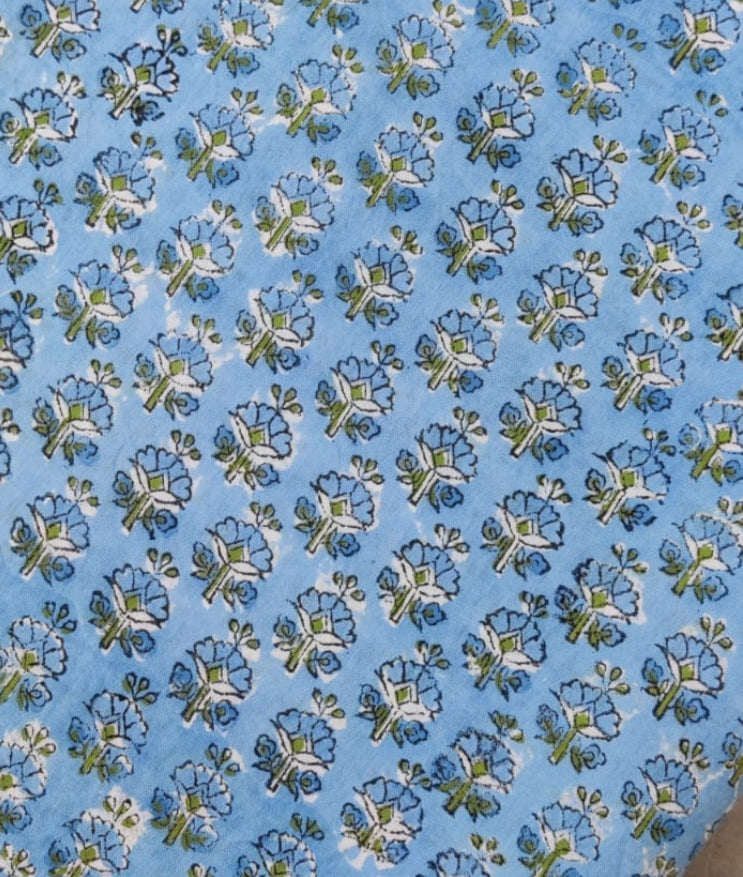 Quilted Block Print Tote Bag