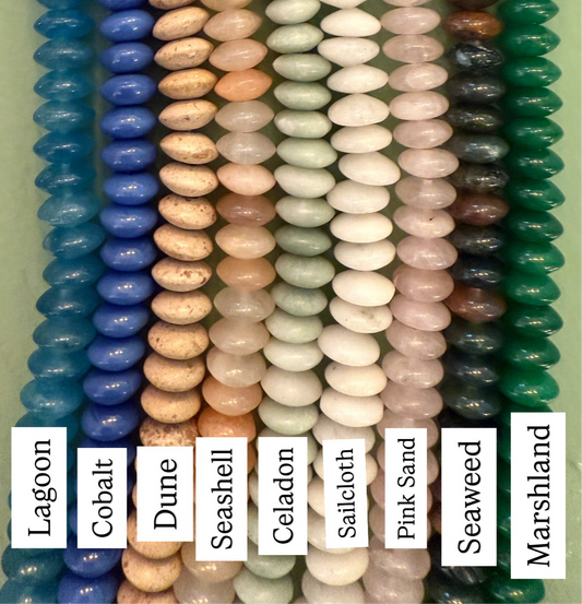 Candy Necklace- Saucer Beads 8MM- 19” Length