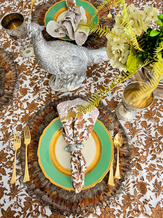 Tobacco Toile 20" Napkins S/4