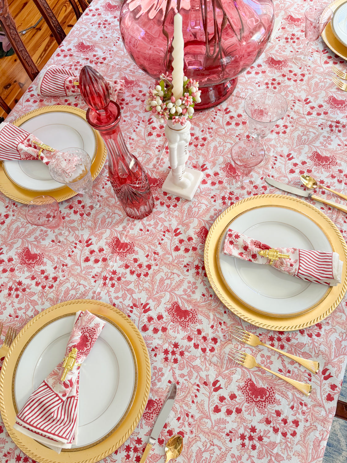 Pink Mimosa Tablecloth