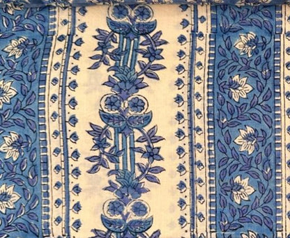 Quilted Block Print Tote Bag