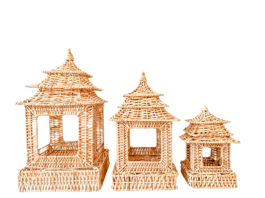 Rattan Pagoda Lantern