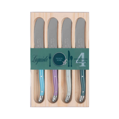 French Home 4 Piece Laguiole Spreader Set - Plum Rose