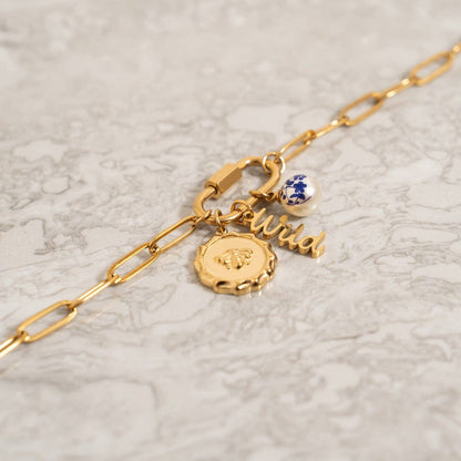 18K Gold PVD Stainless Steel Bee Pendant