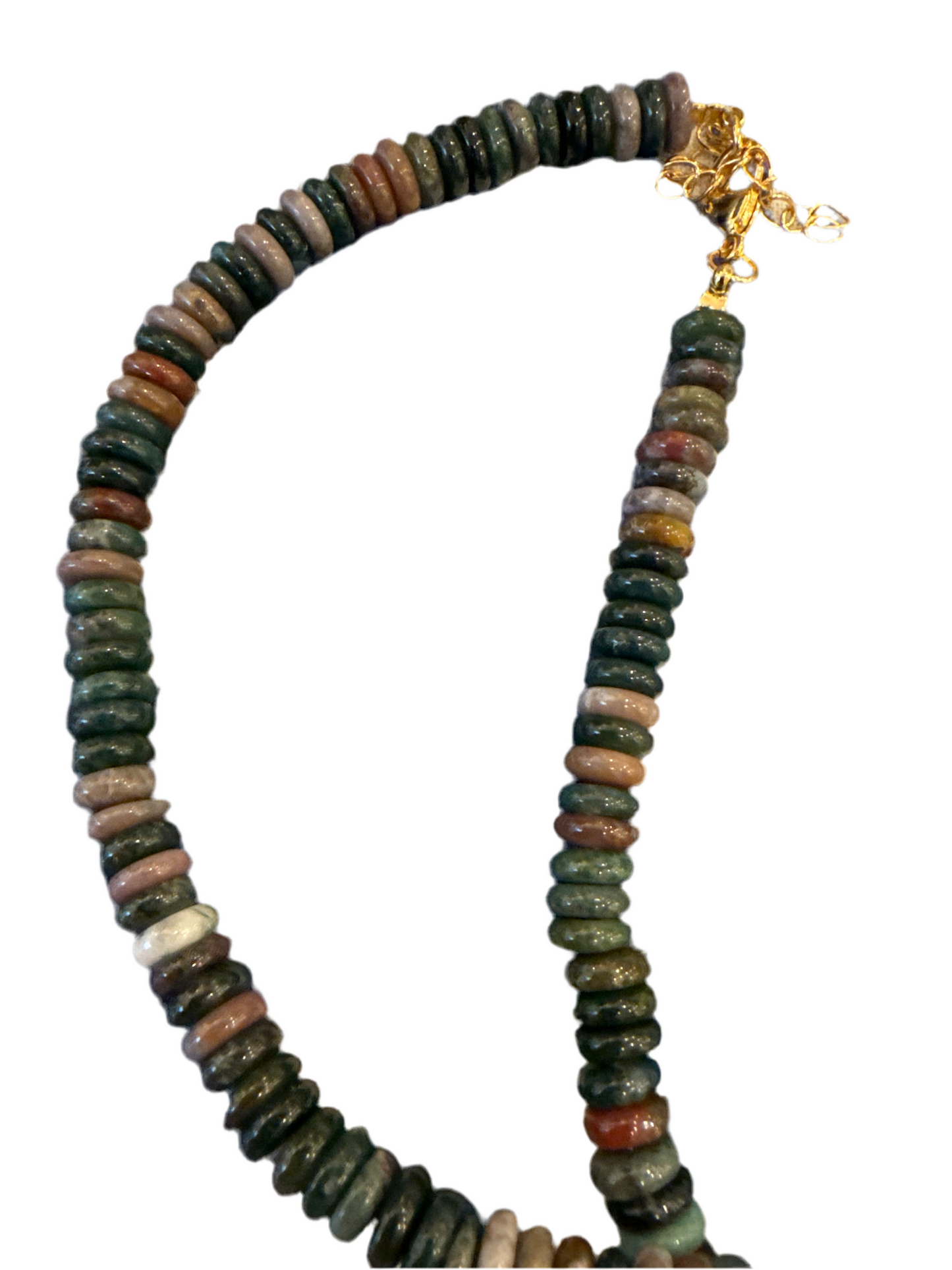 Candy Necklace- Saucer Beads 6MM- 19” Length