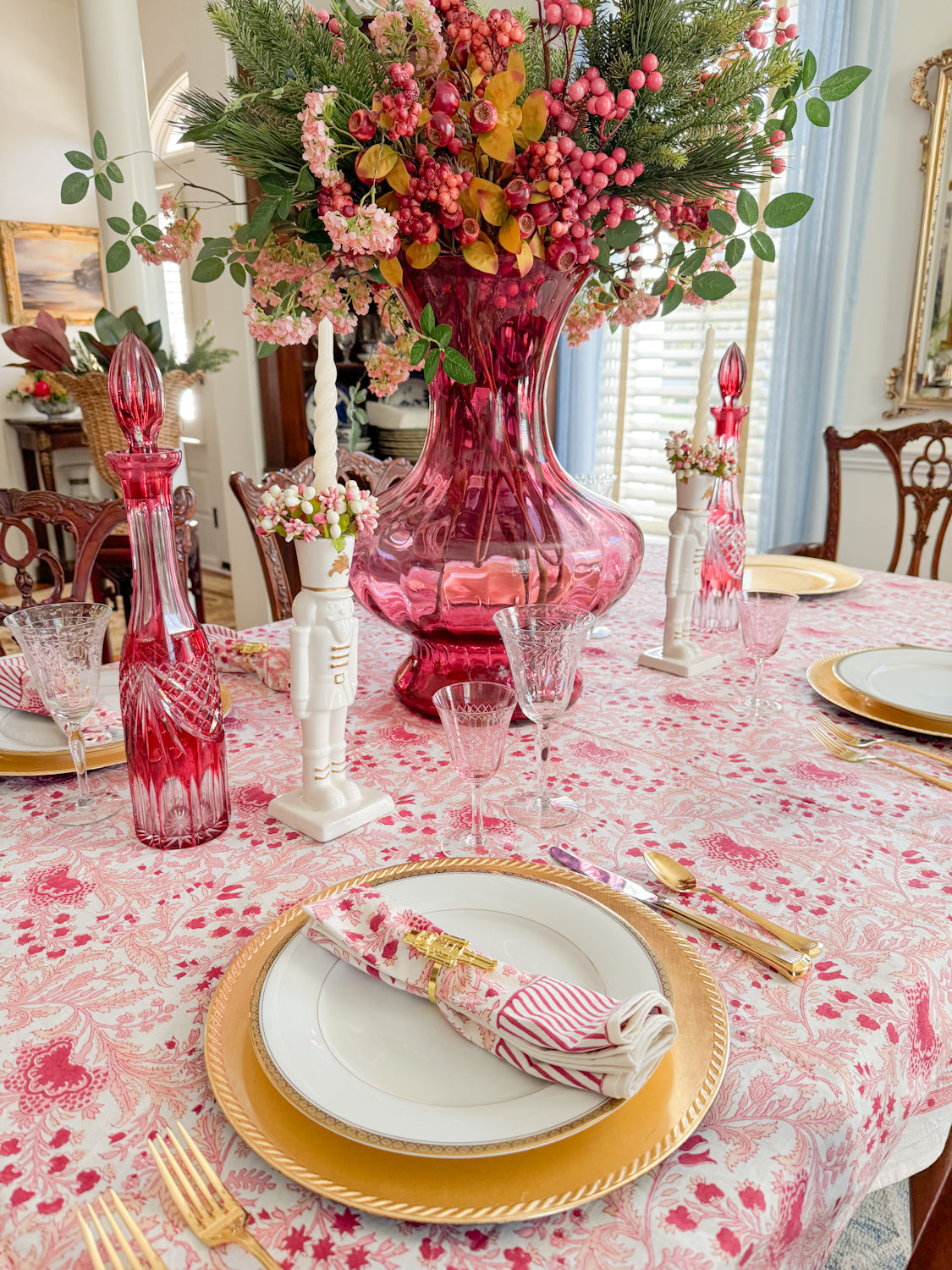Pink Mimosa Tablecloth