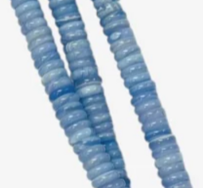 Candy Necklace- Saucer Beads 6MM- 19” Length