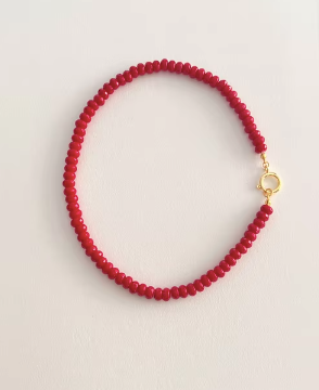 Candy Necklace- 8MM Faceted- 16"