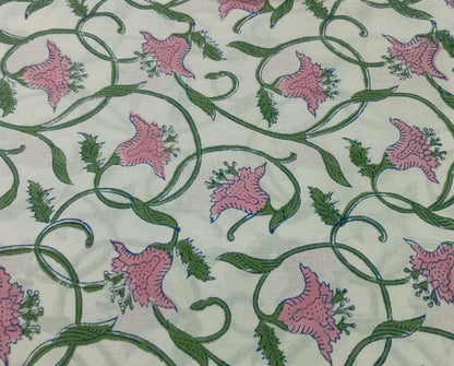 Quilted Block Print Tote Bag