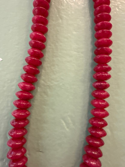 Candy Necklace- Saucer Beads 8MM- 19” Length
