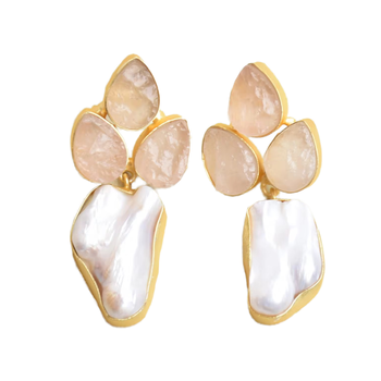 McCants Druzy & Pearl Earrings
