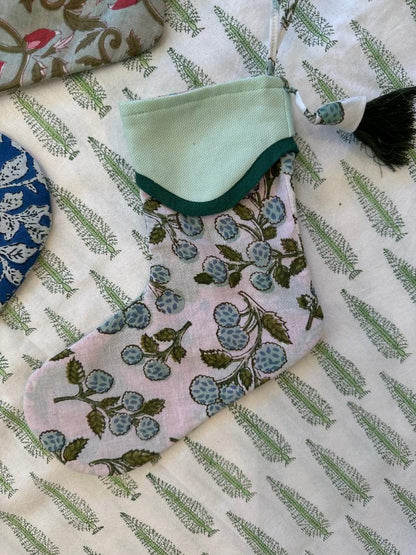 Mini Blockprint Stocking