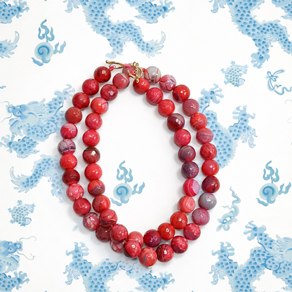 *16mm Candy Necklace- Gumball Beads- 17" Choker