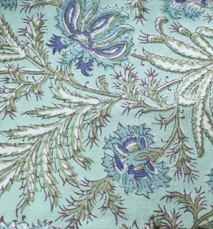 Quilted Block Print Tote Bag