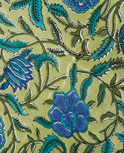 Quilted Block Print Tote Bag