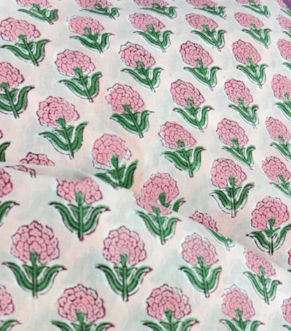 Quilted Block Print Tote Bag