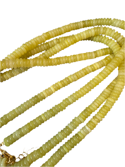 Candy Necklace- Saucer Beads 6MM- 19” Length