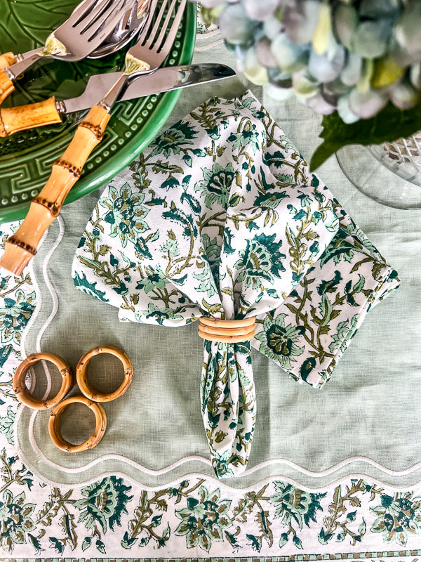 Gunnie's Green Napkins- 18" Set of 4