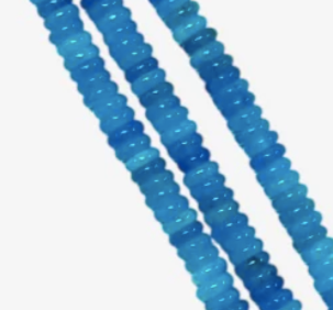 Candy Necklace- Saucer Beads 6MM- 19” Length