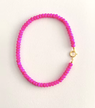 Candy Necklace- 8MM Faceted- 16"