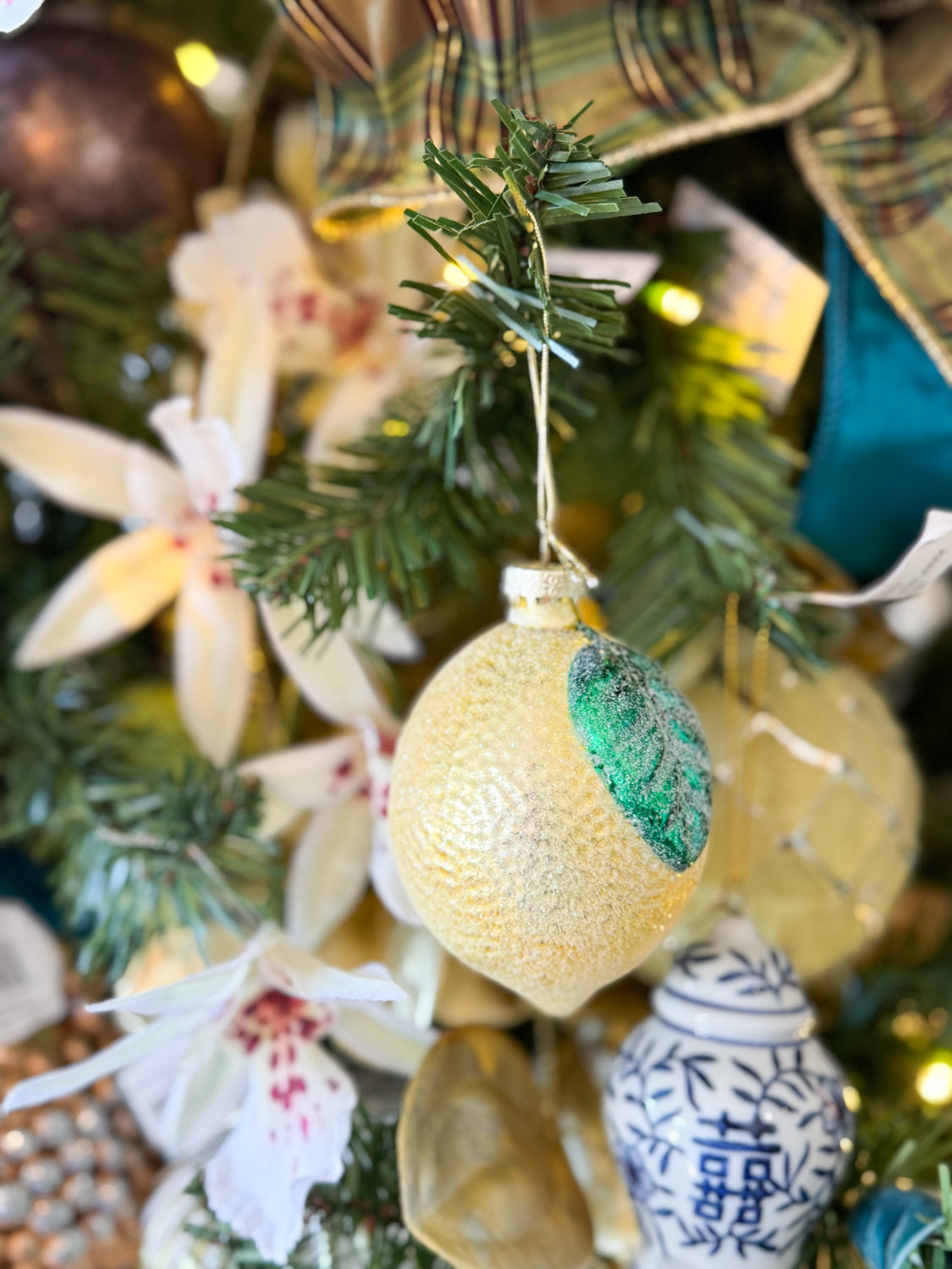 Glass Lemon Ornament