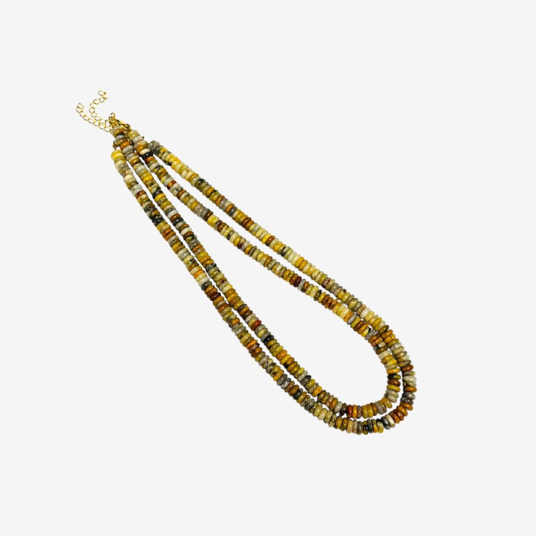 Candy Necklace- Saucer Beads 6MM- 19” Length