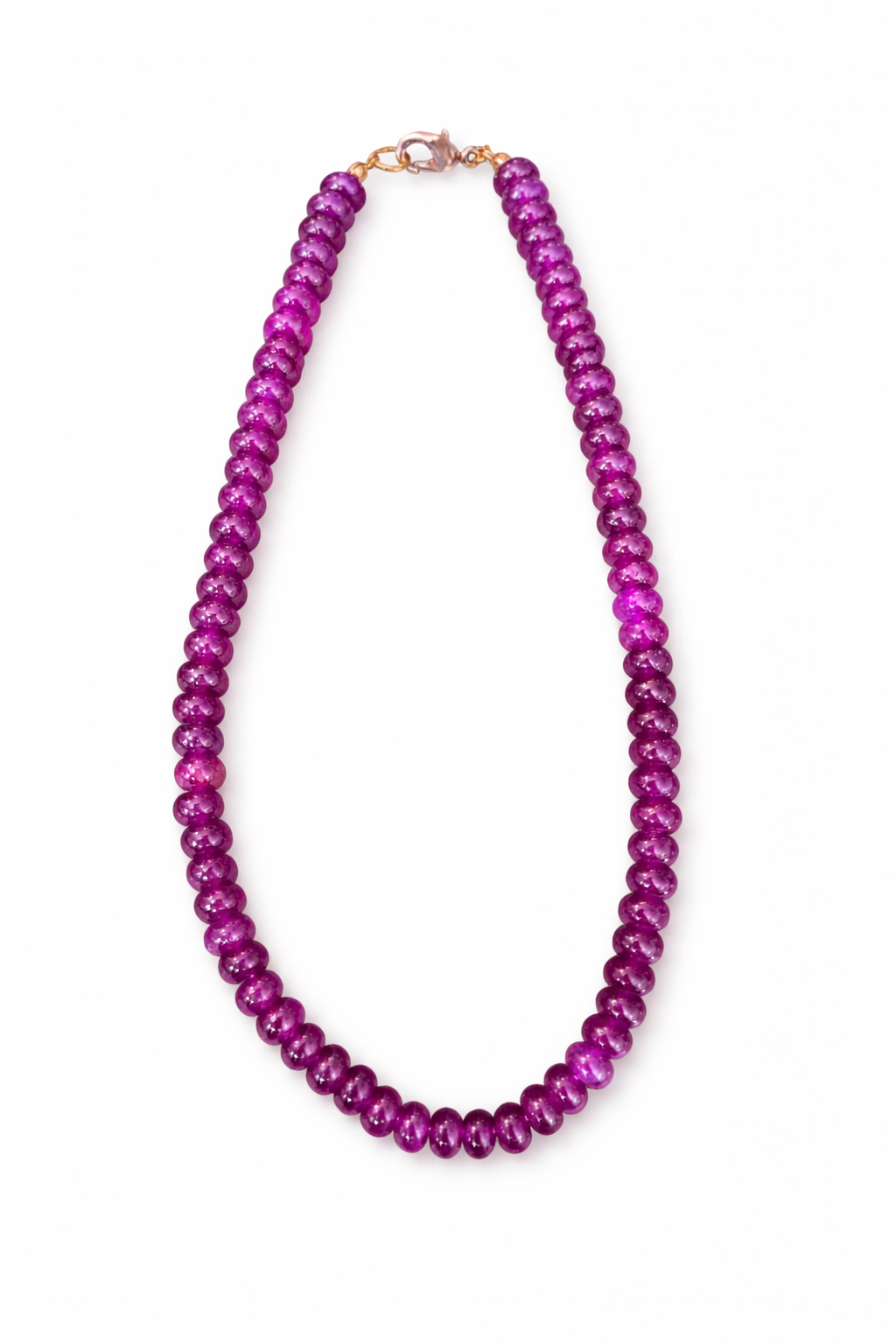 *8MM Candy Necklace- Smooth - 16" Length