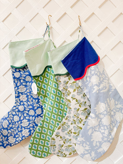 Blockprint Stocking Large