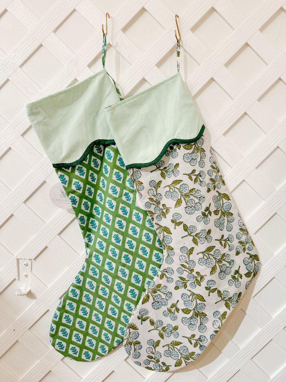 Blockprint Stocking Large