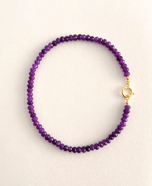 Candy Necklace- 8MM Faceted- 16"